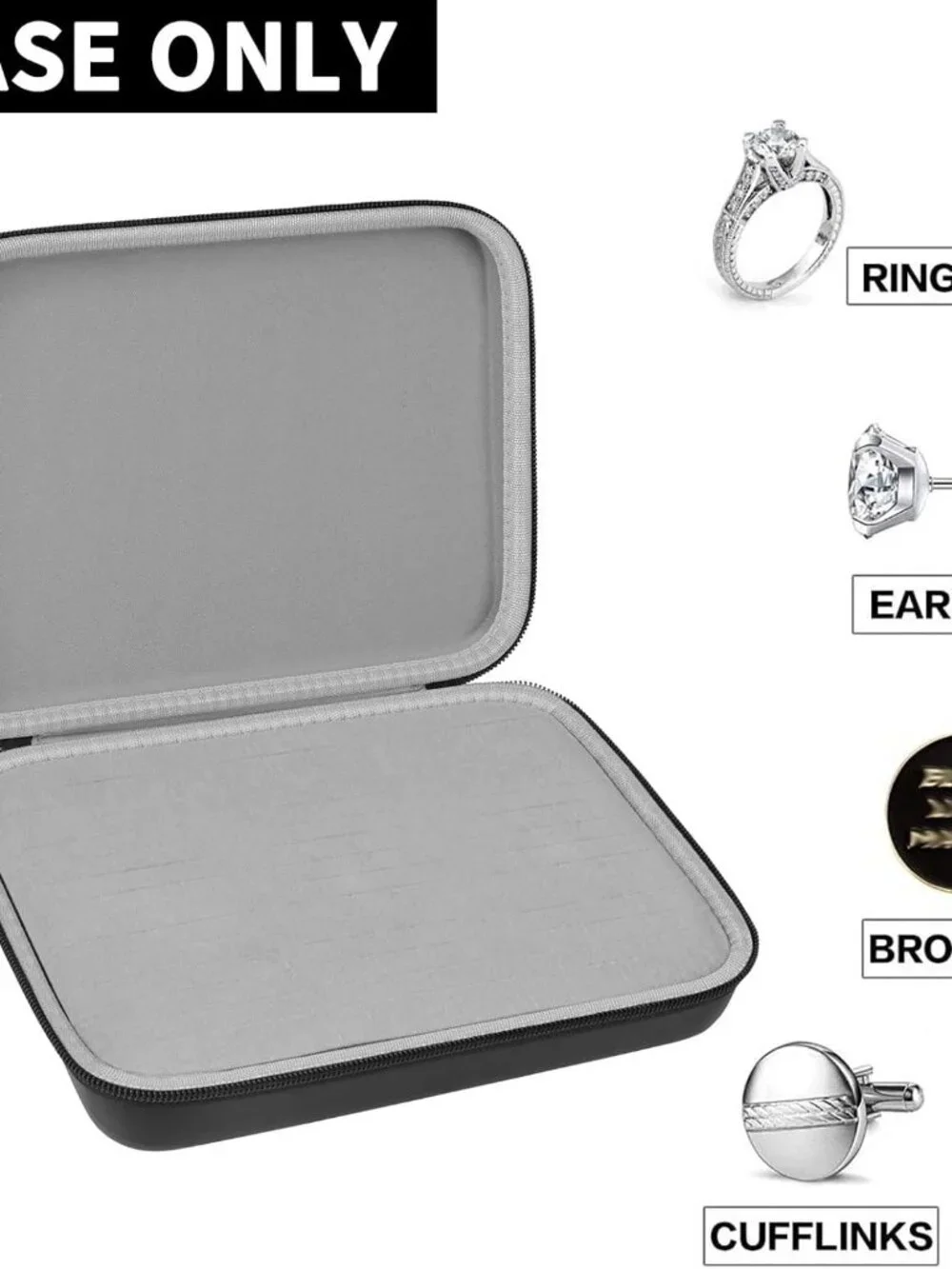 Ring Organizer Storage Case - Jewelry Ring Display Collector Box with 42 Slots. - Picture 5 of 7